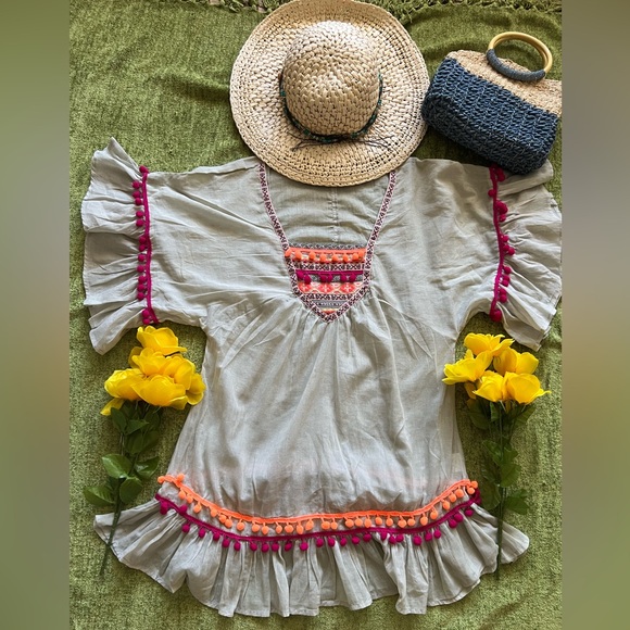 Laraethnics Swim Pom Pom Cover Up - Picture 2 of 7